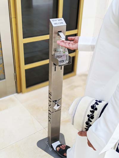 Pedal Operated Hand Sanitizer Dispenser Stand